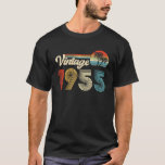 Camiseta Vintage 1955 70th Birthday Funny Nacido En 1955 70<br><div class="desc">Vintage 1955 70th Birthday Funny Nacido En Camisa De 70 Años De 1955</div>