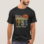 Camiseta Vintage 1955 70th Birthday Gifts de 70 años<br><div class="desc">Vintage 1955 70th Birthday Gifts 70 Years Old Cassette Tape Shirt</div>