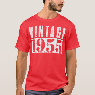 Camiseta Vintage 1955 Vintage White Text