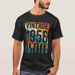 Camiseta Vintage 1956 Limited Edition Retro Birthday Design
