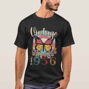 Camiseta Vintage 1956 Mariposa 1956 Regalos De Cumpleaños 6