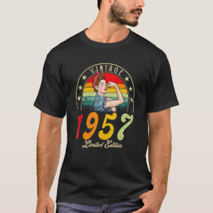 Camiseta Vintage 1957 1957 65th B Day 65 años