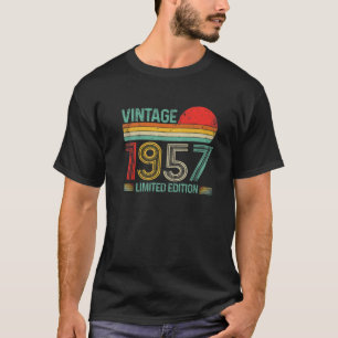 Camiseta Vintage 1957 65ª Decoraciones De Cumpleaños Hombre