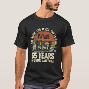 Camiseta Vintage 1957 65º Cumpleaños 65 Años De Edad