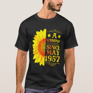 Camiseta Vintage 1957 65 Years Old May 65th Sunshine Birth