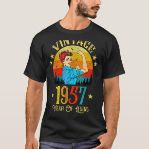 Camiseta Vintage 1957 Classic Retro 64 Cumpleaños