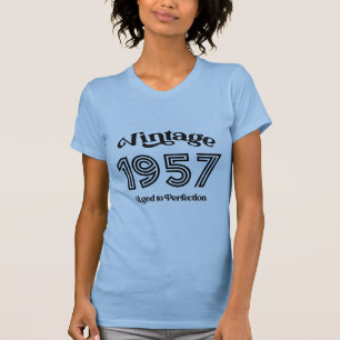 Camiseta Vintage 1957 Cumpleaños, edad a perfección