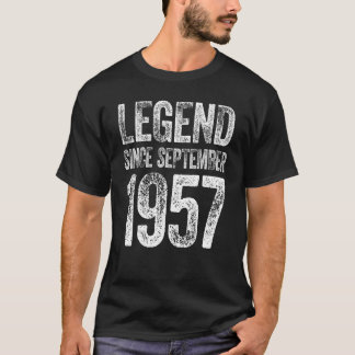 Camiseta Vintage 1957 Cumpleaños Leyenda Nacida Desde