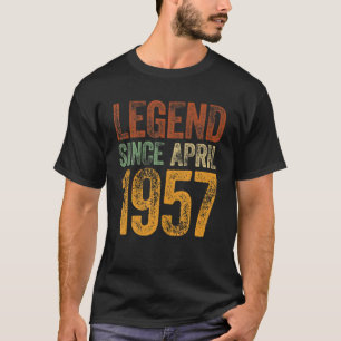 Camiseta Vintage 1957 Cumpleaños Leyenda Nacida desde 1957