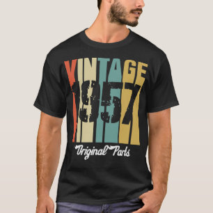 Camiseta Vintage 1957 Piezas Originales Cumpleaños De 64 Añ