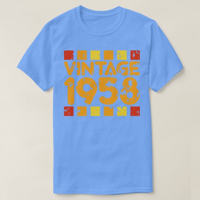 Camiseta Vintage 1958 (Diseño del anverso)