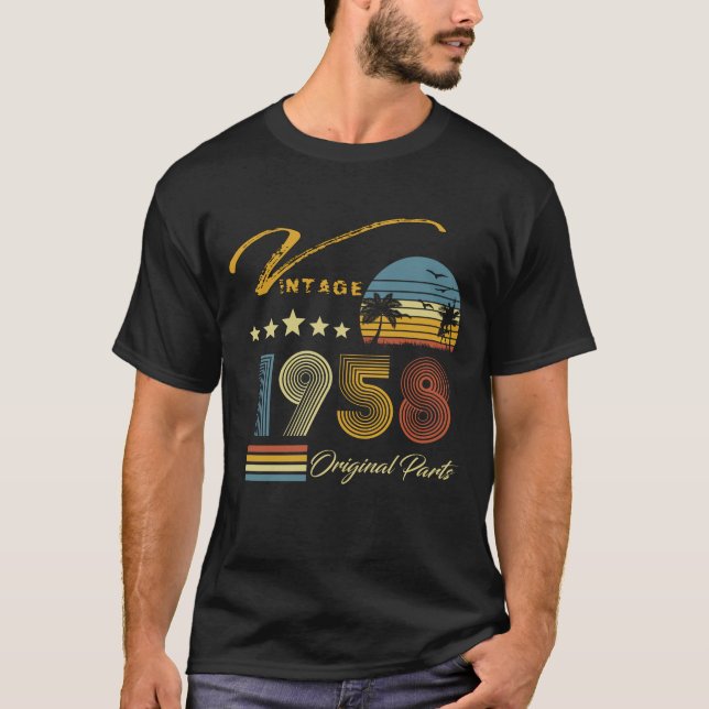 Camiseta Vintage 1958 65º cumpleaños (Anverso)