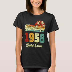 Camiseta Vintage 1958 65 años 65º cumpleaños
