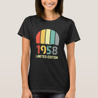 Camiseta Vintage 1958 Mujeres BDay 1958 Cumpleaños