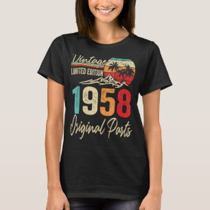 Camiseta Vintage 1958 Partes originales 64º cumpleaños