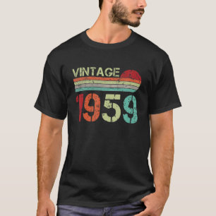 Camiseta Vintage 1959 63ª Regalo de cumpleaños Hombres Muje