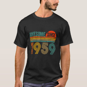 Camiseta Vintage 1959 63 Años Hombres Y Mujeres 63ª Bir