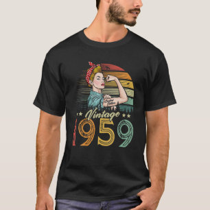 Camiseta Vintage 1959 Edición Limitada 1959 63º Cumpleaños 