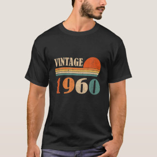 Camiseta Vintage 1960 Gracioso Niños De 62 Años Hombres Muj