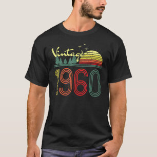 Camiseta Vintage 1960 Hecho En 1960 62º Regalo De Cumpleaño