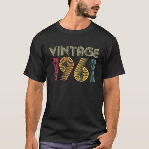 Camiseta Vintage 1961 60º Nacimiento Retro Hombres Mujeres