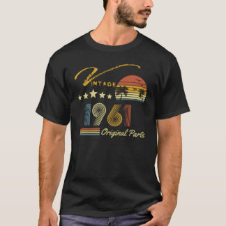 Camiseta Vintage 1961 62º cumpleaños 62 años Retro