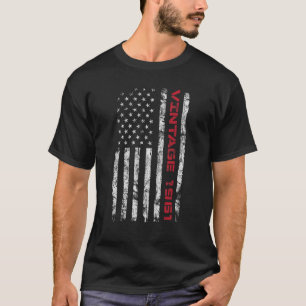 Camiseta Vintage 1961 62º cumpleaños Bandera de Estados Uni