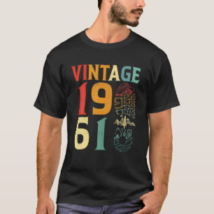 Camiseta Vintage 1961 Camping de cumpleaños de 61 años L