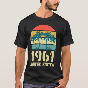 Camiseta Vintage 1961 Cumpleaños de los hombres 1961