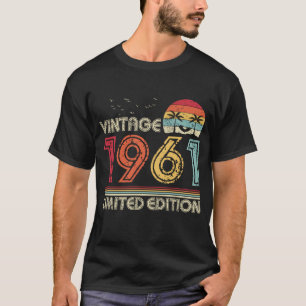 Camiseta Vintage 1961 Edición Limitada 63 cumpleaños