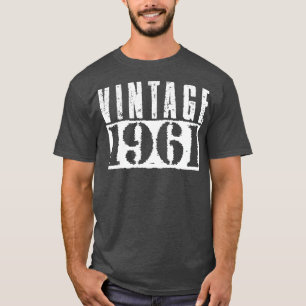 Camiseta Vintage 1961 Vintage White Text