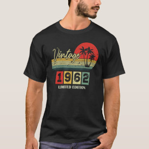Camiseta Vintage 1962 60th Birthday 60 Years Old Men