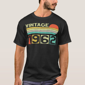 Camiseta Vintage 1962 60th Birthday Gift Men Mujeres 60 año