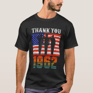 Camiseta Vintage 1962 Bandera estadounidense de 60 años 60t
