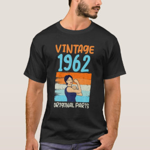 Camiseta Vintage 1962 Cumpleaños T S 60 Years Original Part