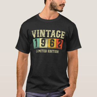 Camiseta Vintage 1962 Edición Limitada Regalo 60 Cumpleaños