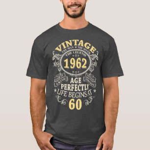 Camiseta Vintage 1962 edición limitada Regalos de 60 años d