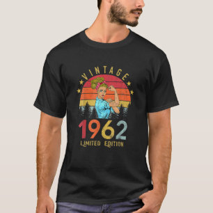 Camiseta Vintage 1962 Hecho En 1962 60º Nacimiento Mujeres 