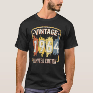 Camiseta Vintage 1964 Birth Year Limited Edition 59 Years O