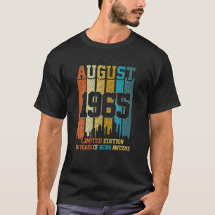 Camiseta Vintage 1965 56 Años Hecho En Agosto De 1965 56º