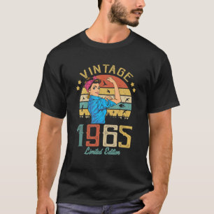 Camiseta Vintage 1965 Fabricado En 1965 57ª Nacimiento Muje