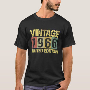 Camiseta Vintage 1966 Bday 56 años Funny cumpleaños 56