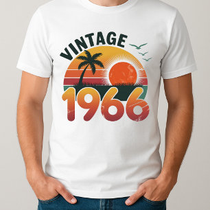 Camiseta Vintage 1966 Edición Limitada Hombres Mujeres Cump