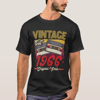 Camiseta Vintage 1966 Piezas Originales Funny 56 Años De Ed