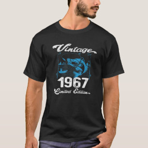Camiseta Vintage 1967 - 55 años Amantes de la pesca