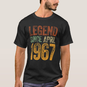 Camiseta Vintage 1967 Cumpleaños Leyenda Nacida desde 1967