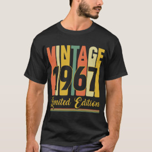 Camiseta Vintage 1967 edición limitada Retro Cumpleaños
