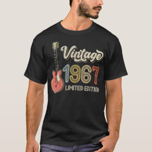 Camiseta Vintage 1967 Guitar lovers 55th Birthday Electric