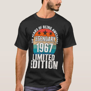 Camiseta Vintage 1967 Legendary Limited Edition 56 años