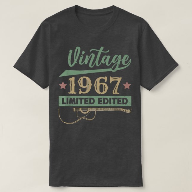 Camiseta Vintage 1967 Limited EditionGuitar 3157 (Diseño del anverso)